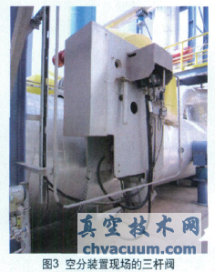 三桿閥在煤化工空分裝置的應用